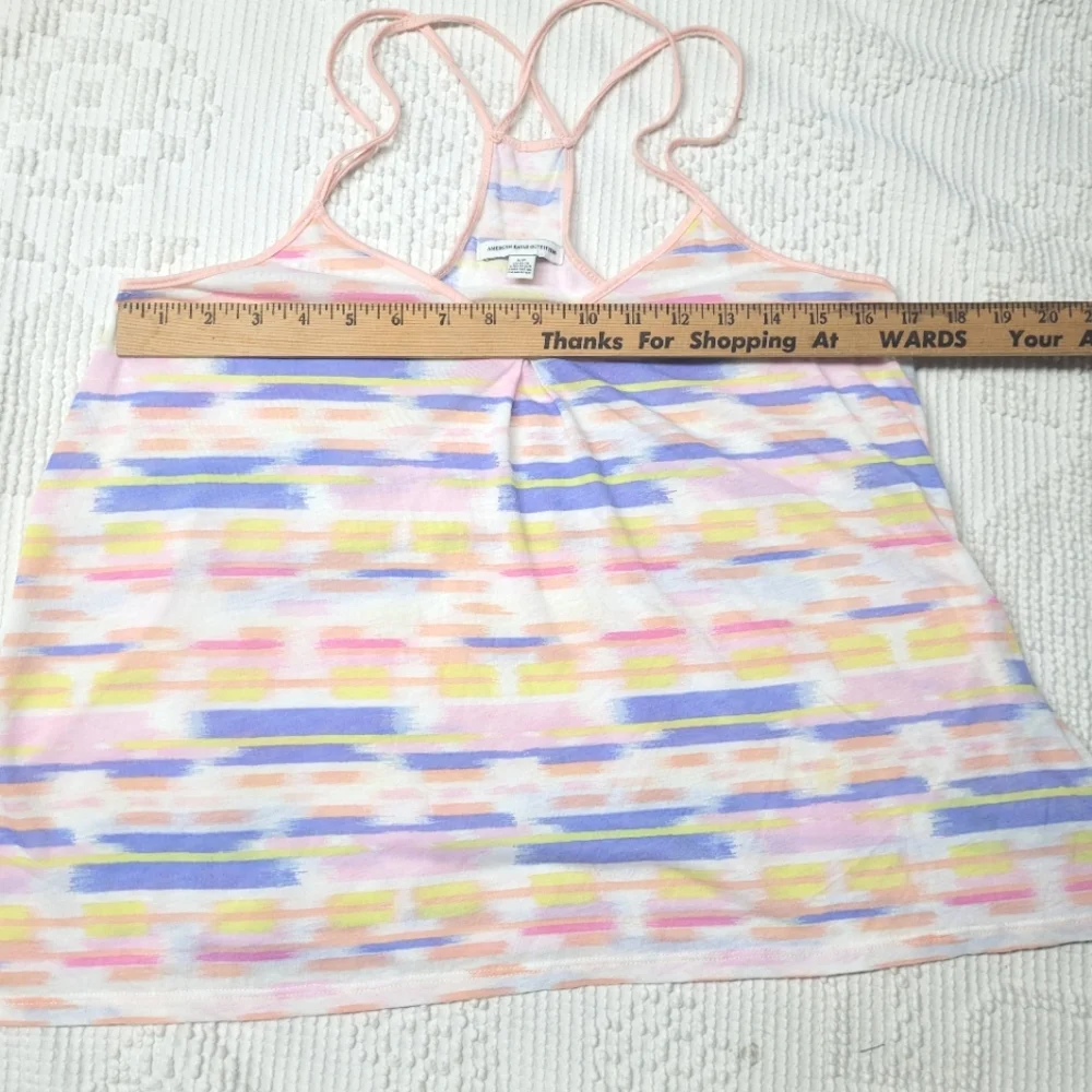 American Eagle Oufitters Colorful Pastel Striped Strappy Tank Top, Size Small - Picture 6 of 6